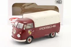 Volkswagen VW T1 Pick-Up Porsche Service 1950 dunkelrot 1:18 Solido