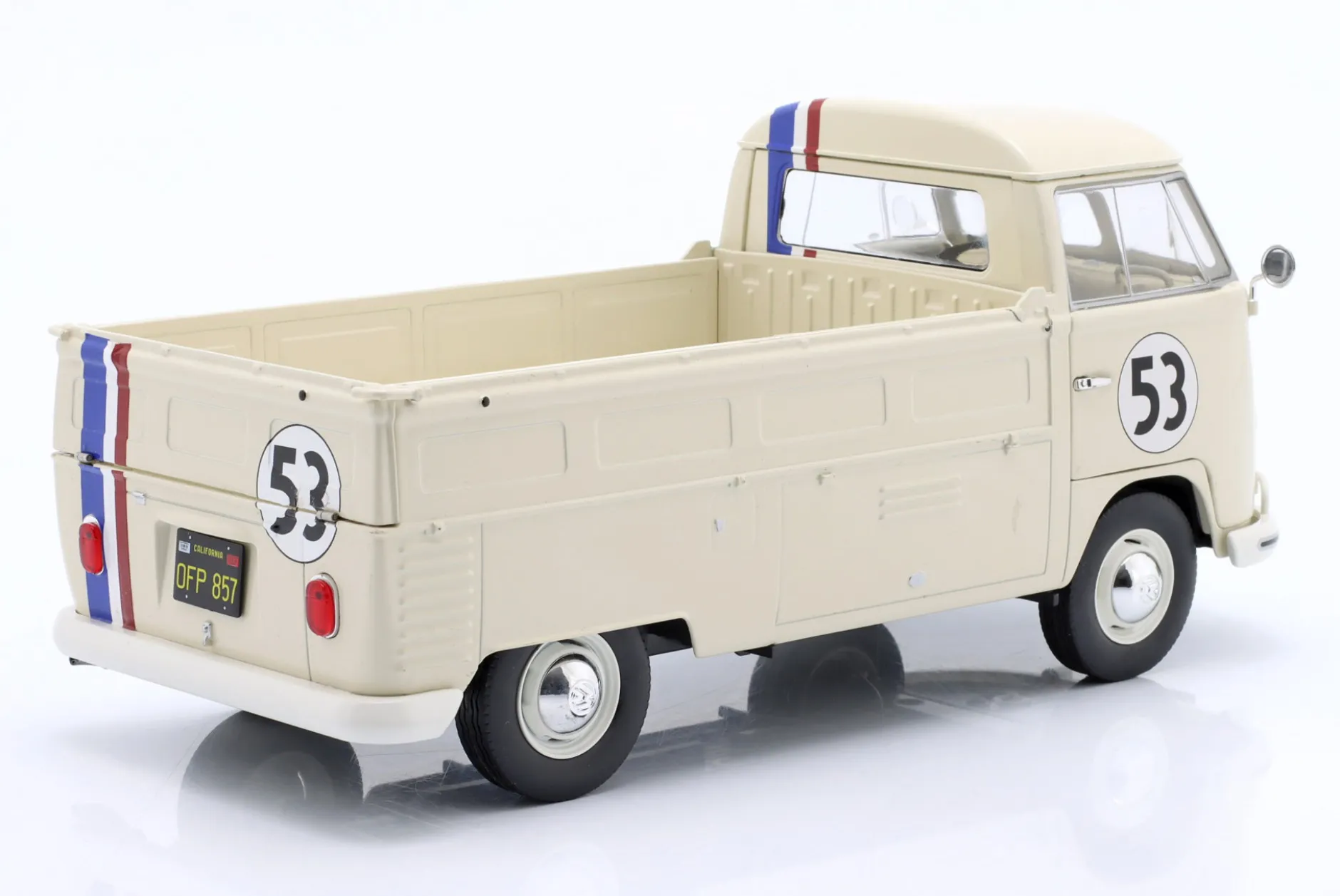 Volkswagen VW T1 Pick-Up Racer #53 Baujahr 1950 creme weiß 1:18 Solido