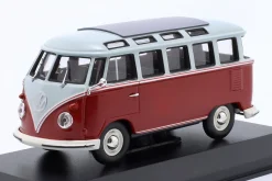 Volkswagen VW T1 Samba Baujahr 1961 rot / grau 1:43 Minichamps