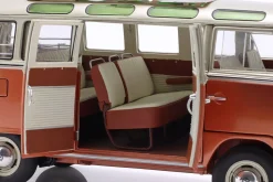 Volkswagen VW T1 Samba Bus Baujahr 1962 orange / silbergrau metallic 1:18 Schuco