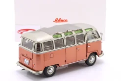 Volkswagen VW T1 Samba Bus Baujahr 1962 orange / silbergrau metallic 1:18 Schuco