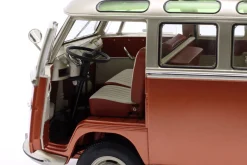 Volkswagen VW T1 Samba Bus Baujahr 1962 orange / silbergrau metallic 1:18 Schuco