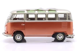 Volkswagen VW T1 Samba Bus Baujahr 1962 orange / silbergrau metallic 1:18 Schuco
