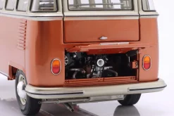 Volkswagen VW T1 Samba Bus Baujahr 1962 orange / silbergrau metallic 1:18 Schuco