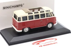 Volkswagen VW T1 Samba Bus Baujahr 1963 beige / rot 1:43 Minichamps