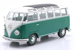 Volkswagen VW T1 Samba Bus Baujahr 1962 grün / weiß 1:18 Solido