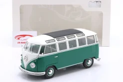 Volkswagen VW T1 Samba Bus Baujahr 1962 grün / weiß 1:18 Solido