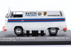 Volkswagen VW T2 Transporter Porsche Renndienst Martini Design 1:43 Minichamps