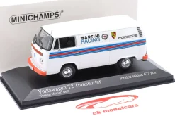 Volkswagen VW T2 Transporter Porsche Renndienst Martini Design 1:43 Minichamps