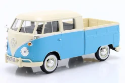 Volkswagen VW Type 2 Doppelkabine blau / weiß 1:24 MotorMax