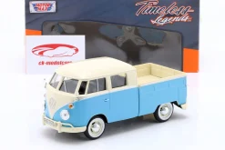 Volkswagen VW Type 2 Doppelkabine blau / weiß 1:24 MotorMax