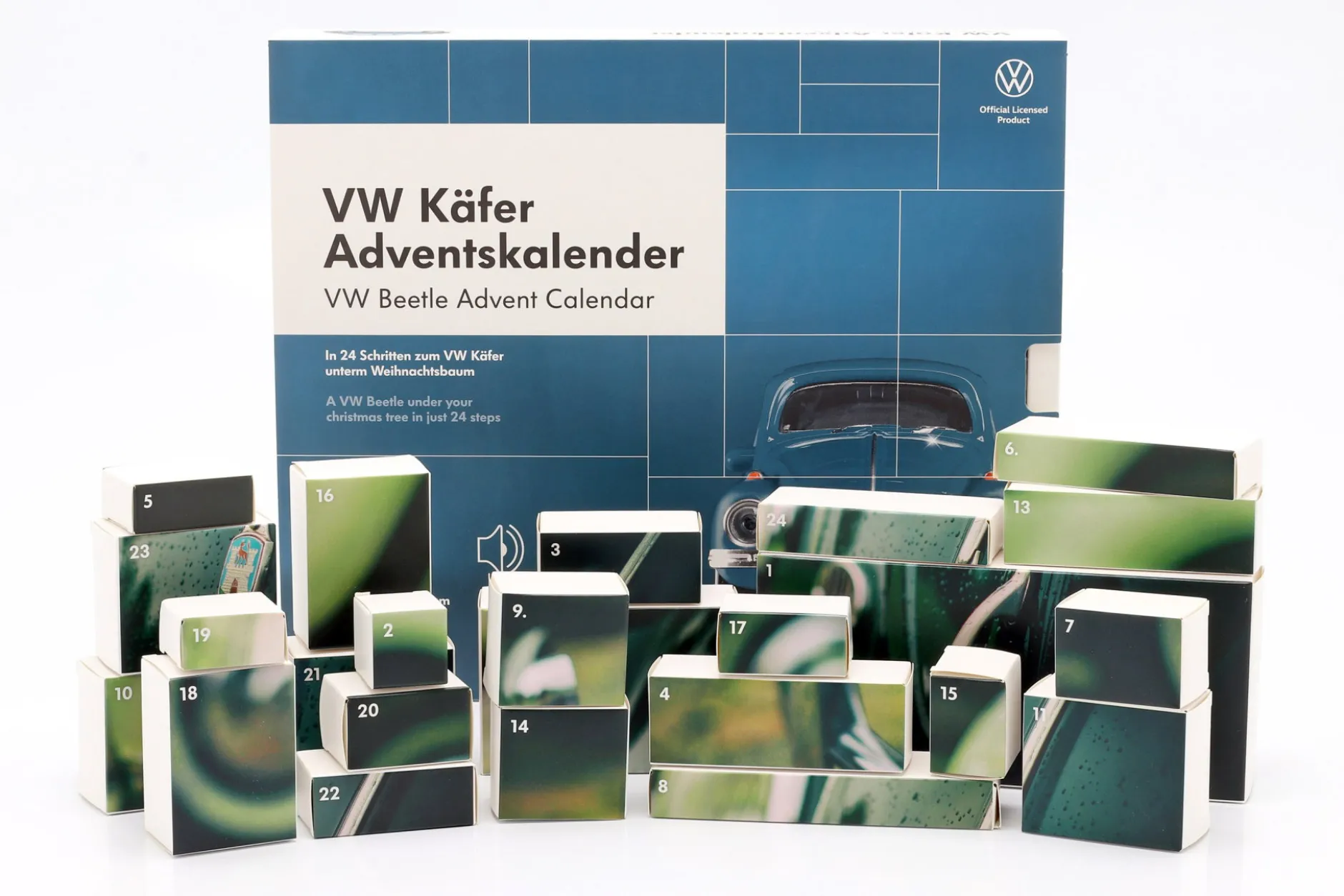 VW Käfer Adventskalender: Volkswagen VW Käfer blau 1:43 Franzis