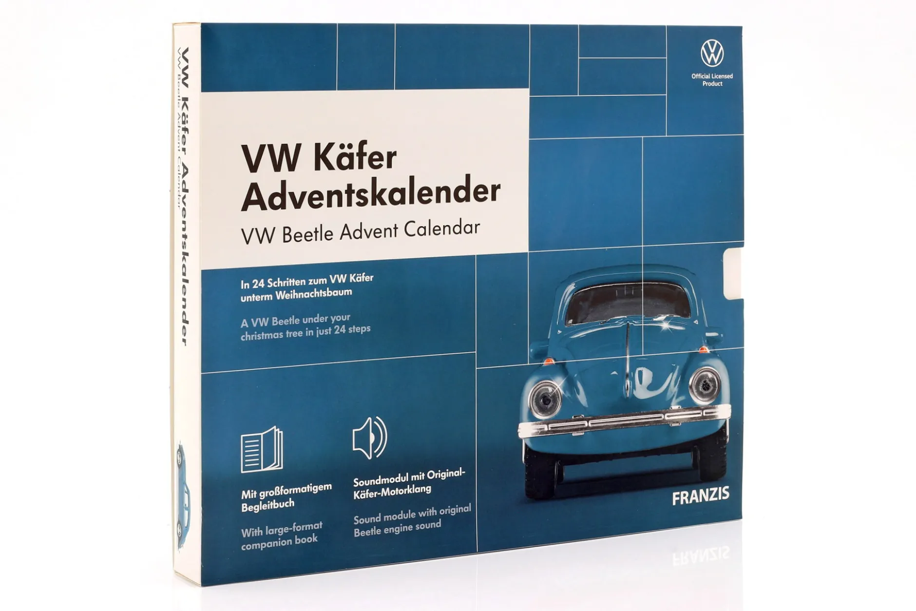 VW Käfer Adventskalender: Volkswagen VW Käfer blau 1:43 Franzis