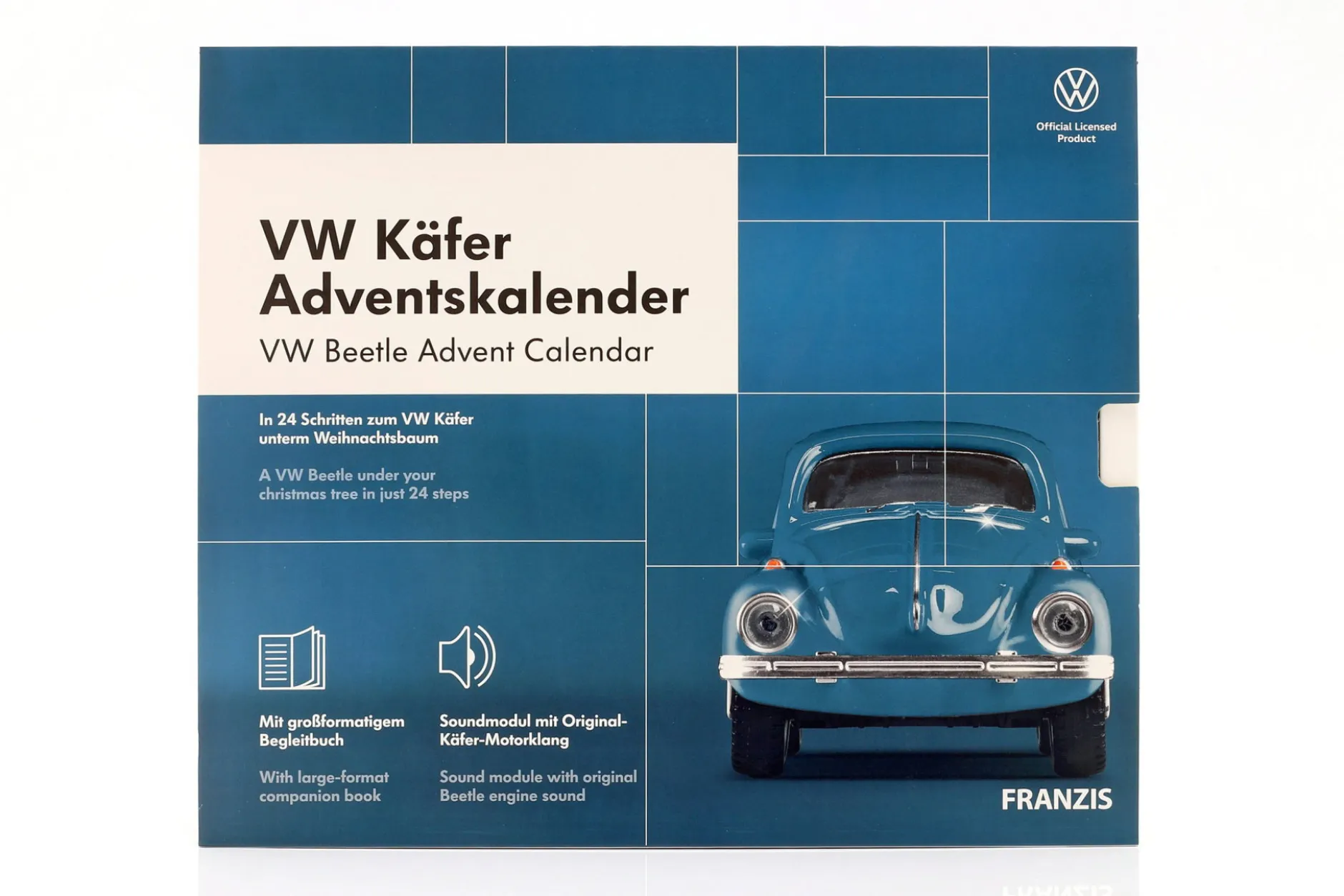 VW Käfer Adventskalender: Volkswagen VW Käfer blau 1:43 Franzis