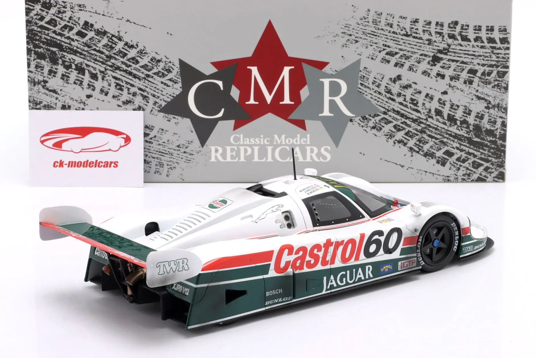 2.Wahl: Jaguar XJR-9 #60 Sieger 24h Daytona 1988 Dirty & Lights Version 1:18 CMR