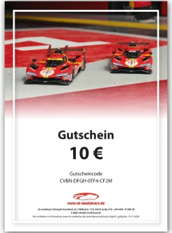 Wertgutschein - Thema LeMans Ferrari