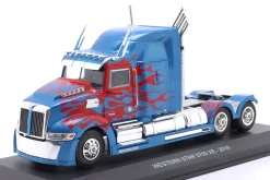 Western Star 5700 EX Sattelzugmaschine Baujahr 2011 blau metallic / Dekor 1:43 Hachette