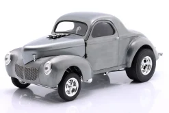 Willys Gasser Hammered Steel Baujahr 1940 clear finish 1:18 GMP