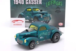 Willys Gasser Laffin Gas Baujahr 1940 blau metallic 1:18 GMP