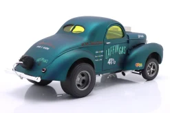 Willys Gasser Laffin Gas Baujahr 1940 blau metallic 1:18 GMP