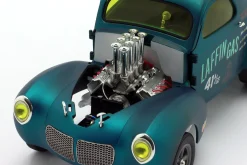 Willys Gasser Laffin Gas Baujahr 1940 blau metallic 1:18 GMP