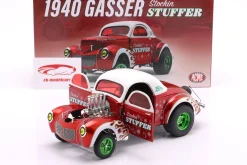 Willys Gasser Stockin Stuffer Baujahr 1940 rot / weiß 1:18 GMP