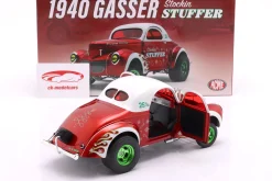 Willys Gasser Stockin Stuffer Baujahr 1940 rot / weiß 1:18 GMP
